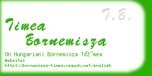 timea bornemisza business card